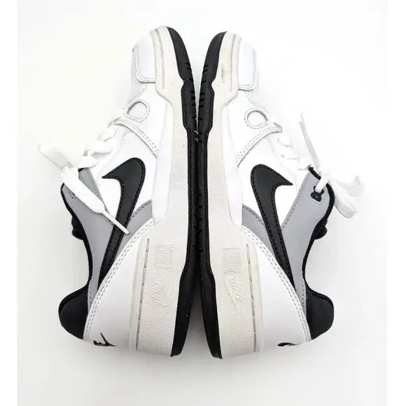 Nike Full Force Low Big Shoes Kids' White/Pewter/Black Size US4.5Y EU36.5 - Picture 6 of 14